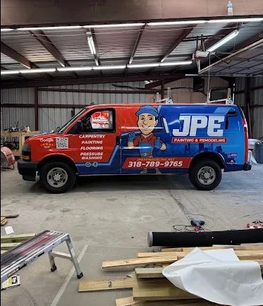 Commercial work van wrap for a painting and remodeling company in Central Arkansas